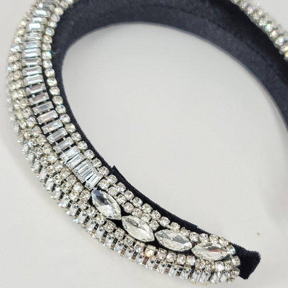 NWT Glam Bling Crystals Rhinestones Headband NEWW - Picture 3 of 9